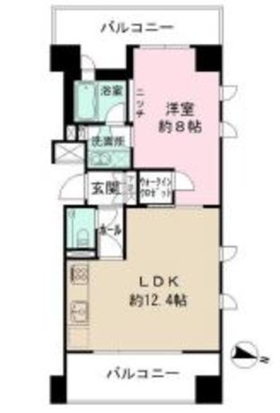 ラコント新宿セントラルパークアパートメント 8階 1LDK 160,050円〜169,950円の写真1-slider
