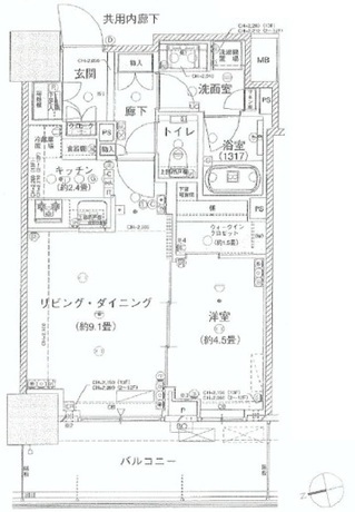 パークタワー西新宿エムズポート 3階 1LDK 173,630円〜184,370円の写真1-slider