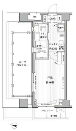 メゾンカルム西新宿 4階 1K 116,400円〜123,600円の写真1-slider