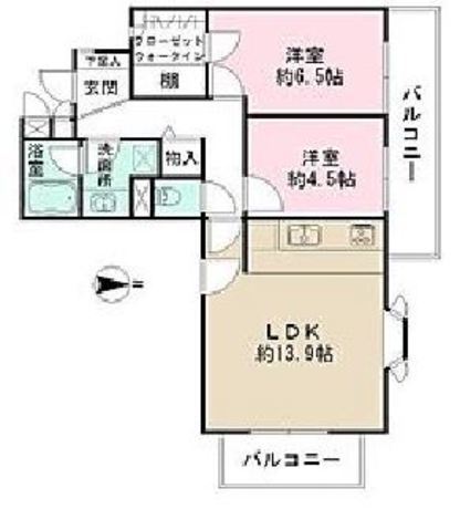 中野桃園パークハウス 2階 2LDK 152,290円〜161,710円の写真1-slider