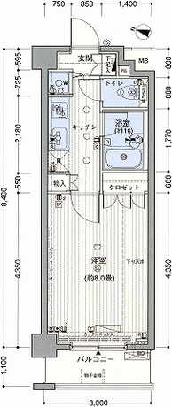 ラグジュアリーアパートメント西新宿 1階 1K 82,450円〜87,550円の写真1-slider