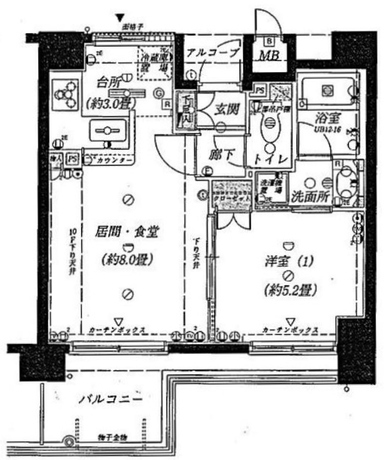 ザ・パームス東中野エアリィタワー 7階 1LDK 126,100円〜133,900円の写真1-slider