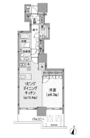 中野南台パークホームズ 2階 1LDK 121,250円〜128,750円の写真1-slider