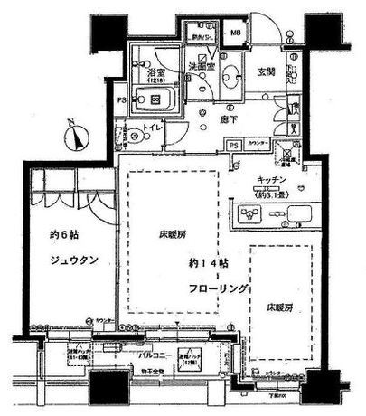 ファミール新宿グランスイートタワー 13階 1LDK 223,100円〜236,900円の写真1-slider