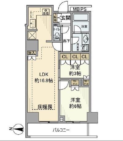 ザ・パークハウス新宿タワー 12階 2LDK 252,200円〜267,800円の写真1-slider