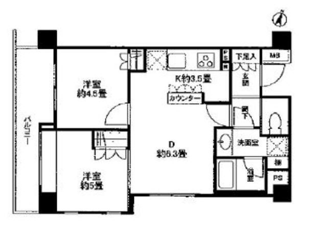 ラグジュアリーアパートメント西新宿 2階 2LDK 150,350円〜159,650円の写真1-slider