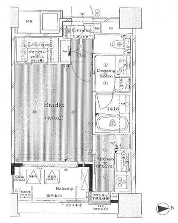 新宿山吹アインスタワー 3階 1K 126,100円〜133,900円の写真1-slider