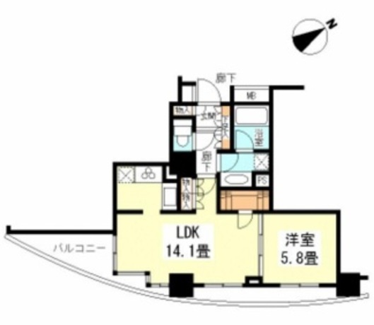 ドレッセ目黒インプレスタワー 2階 1LDK 178,480円〜189,520円の写真1-slider