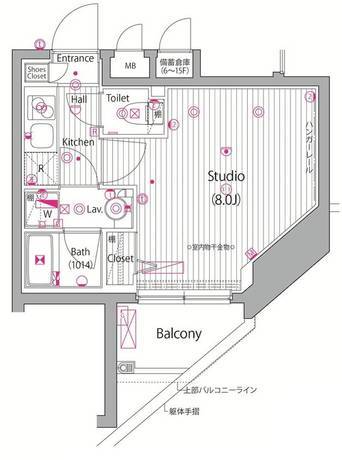 ガーラ・シティ渋谷南平台 15階 1K 101,850円〜108,150円の写真1-slider
