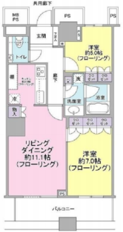 THE TOKYO TOWERS SEA TOWER 45階 2LDK 237,650円〜252,350円の写真1-slider