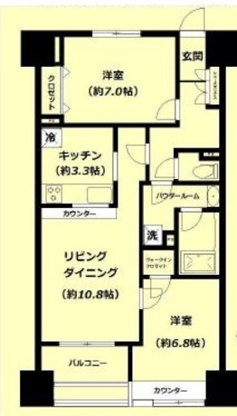 東新宿レジデンシャルタワー 3階 2LDK 232,800円〜247,200円の写真1-slider