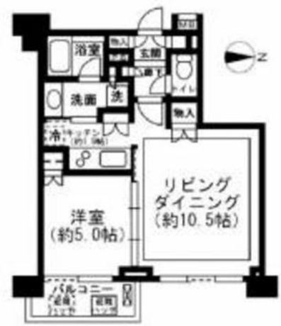 レジディア新宿イースト2 8階 1LDK 173,630円〜184,370円の写真1-slider