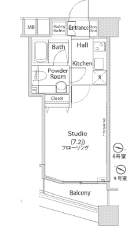 ファーストリアルタワー新宿 16階 1K 128,040円〜135,960円の写真1-slider