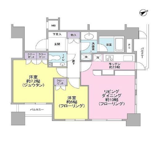 ファミール新宿グランスイートタワー 17階 2LDK 223,100円〜236,900円の写真1-slider