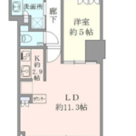 ザ・パークハウス西新宿タワー60 29階 1LDK 255,000円の間取図1-thumbnail