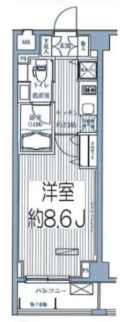 メゾンカルム西新宿 4階 1K 109,610円〜116,390円の写真1-slider