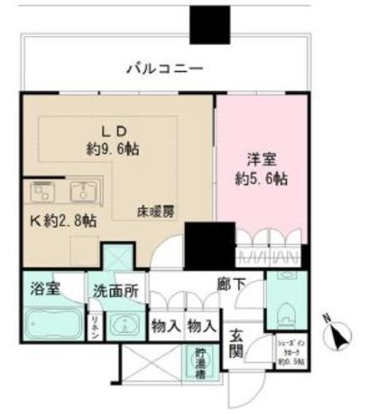 ザ・パークハウス西新宿タワー60 11階 1LDK 252,000円の写真1-slider