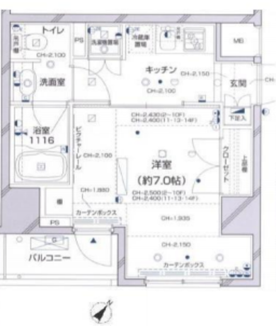 パレステュディオ新宿パークサイド 11階 1K 96,515円〜102,485円の写真1-slider