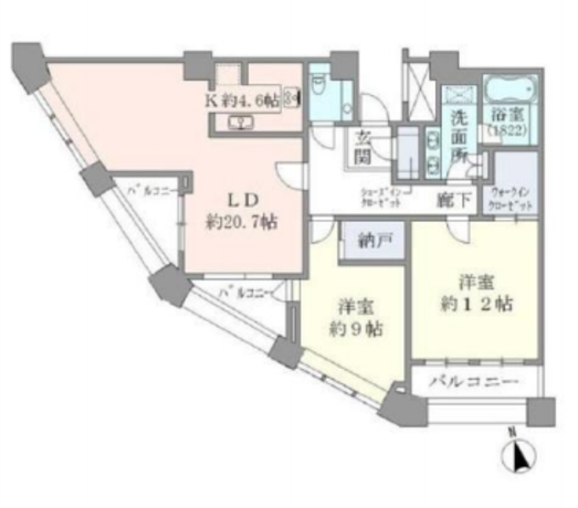 中目黒アトラスタワー 44階 2LDK 679,000円〜721,000円の写真1-slider