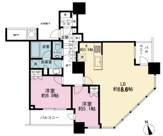ザ・パークハウス西新宿タワー60 17階 2LDK 358,900円〜381,100円の写真1-slider