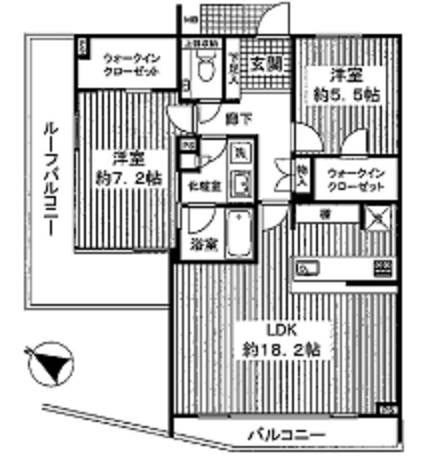 ピアースコード駒沢大学 5階 2LDK 230,860円〜245,140円の写真1-slider