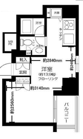 パークハウス渋谷山手 3階 1R 116,400円〜123,600円の写真1-slider