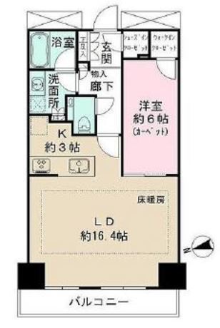 ザ・パークハウス新宿タワー 18階 1LDK 218,250円〜231,750円の写真1-slider