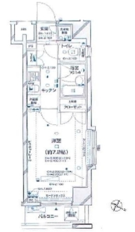 パレステュディオ新宿パークサイド 3階 1K 90,210円〜95,790円の写真1-slider