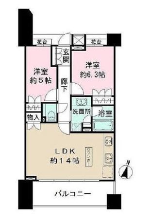 パークハウス笹塚アーバンス 9階 2LDK 179,450円〜190,550円の写真1-slider