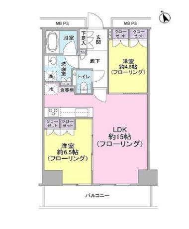ザ・パークハウス新宿タワー 9階 2LDK 291,000円〜309,000円の写真1-slider