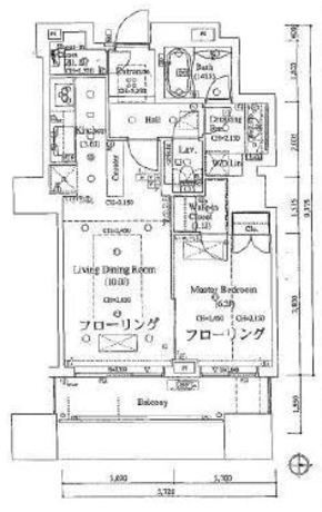 東京パークタワー 19階 1LDK 252,200円〜267,800円の写真1-slider