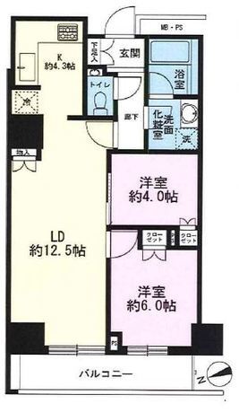 ザ・パークハウス新宿タワー 16階 2LDK 266,750円〜283,250円の写真1-slider