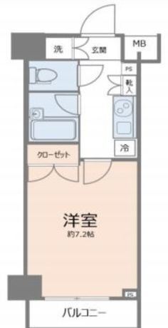 パレステュディオ新宿パークサイド 6階 1K 87,300円〜92,700円の写真1-slider