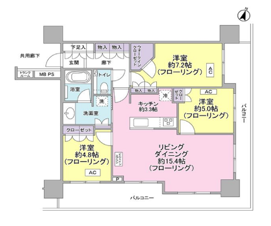 アルファグランデ千桜タワー 22階 3LDK 366,660円〜389,340円の写真1-slider