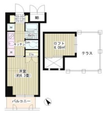 タキミハウス渋谷 6階 1K 115,430円〜122,570円の写真1-slider