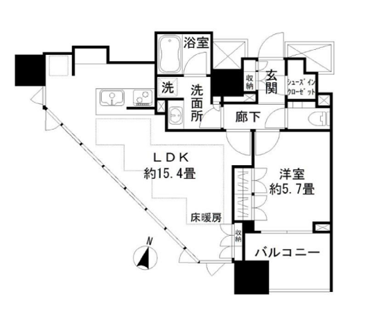 ザ・千代田麹町タワー 10階 1LDK 266,750円〜283,250円の写真1-slider