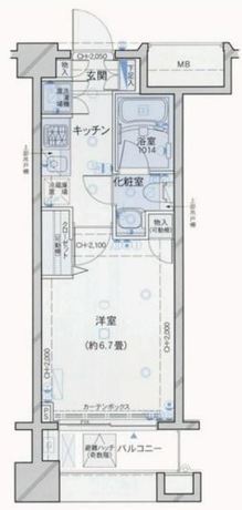 パレステュディオ神楽坂シティタワー 2階 1K 101,850円〜108,150円の写真1-slider