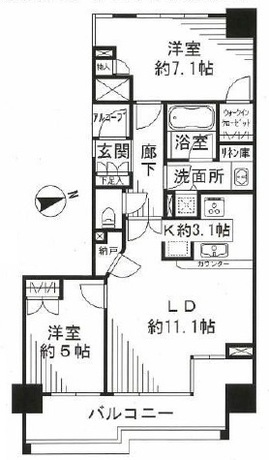 神楽坂アインスタワー 17階 2LDK 286,150円〜303,850円の写真1-slider