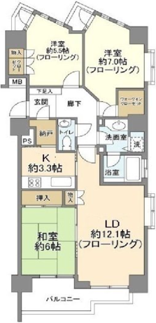 藤和渋谷常磐松ホームズ 4階 3LDK 232,800円〜247,200円の写真1-slider