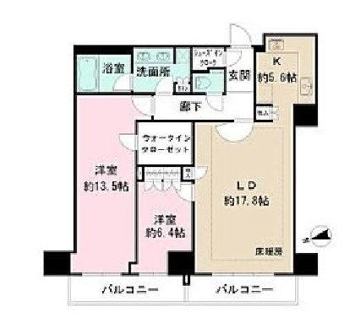 ザ・パークハウス新宿タワー 20階 2LDK 368,600円〜391,400円の写真1-slider
