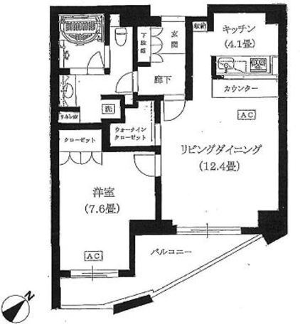中目黒アトラスタワー 42階 1LDK 315,250円〜334,750円の写真1-slider