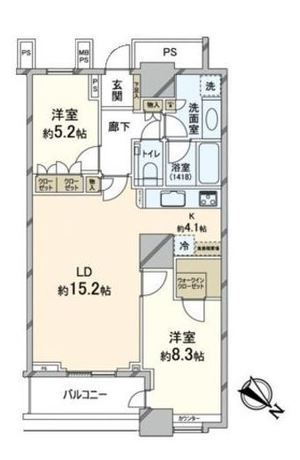 THE TOKYO TOWERS MID TOWER 51階 2LDK 276,450円〜293,550円の写真1-slider