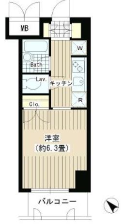 タキミハウス渋谷 5階 1K 113,490円〜120,510円の写真1-slider