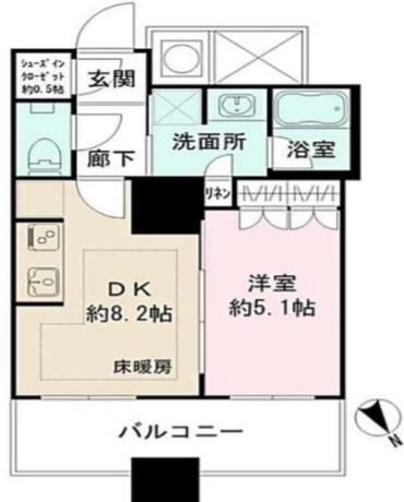 ザ・パークハウス西新宿タワー60 45階 1DK 213,400円〜226,600円の写真1-slider