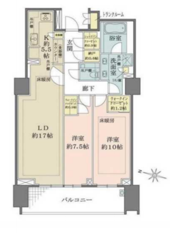 ザ・パークハウス渋谷南平台 3階 2LDK 572,300円〜607,700円の写真1-slider
