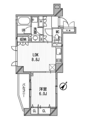 クリオ渋谷ラ・モード 5階 1LDK 210,490円〜223,510円の写真1-slider