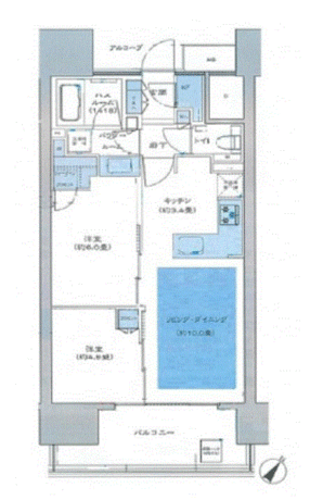 シティタワー駒沢大学ステーションコート 9階 2LDK 252,200円〜267,800円の写真1-slider