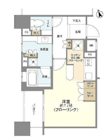 ファミール新宿グランスイートタワー 2階 1R 140,650円〜149,350円の写真1-slider