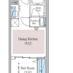 アーバネックス日本橋横山町 11階 1DK 154,000円の間取図1-thumbnail