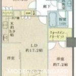 THE TOKYO TOWERS MID TOWER 45階 3LDK 390,000円の間取図1-thumbnail